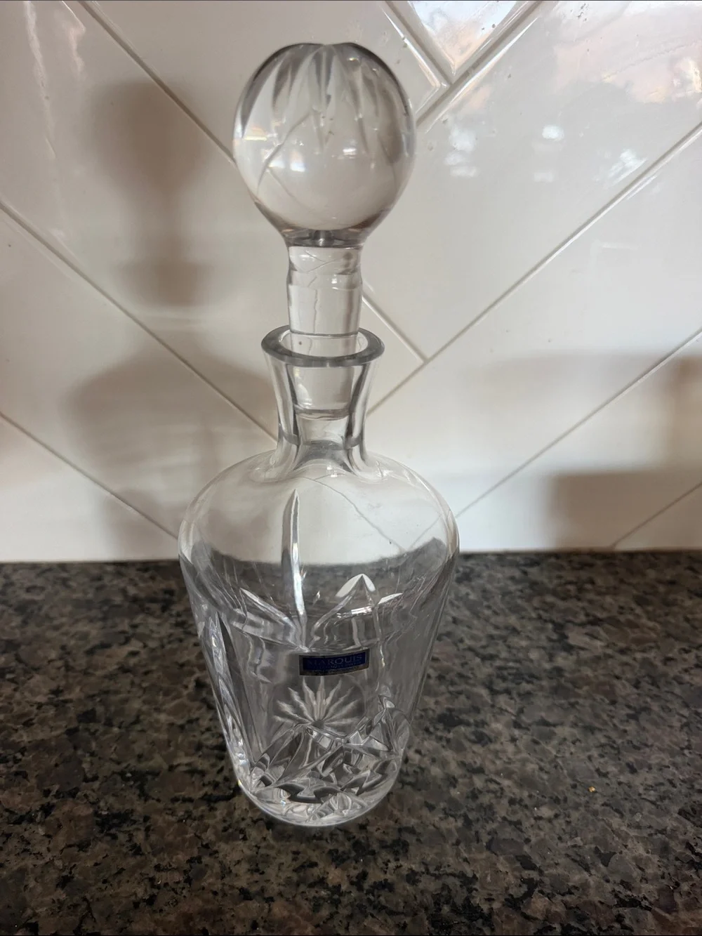 Waterford Crystal Whiskey Decanter with Stopper - Clear Crystal